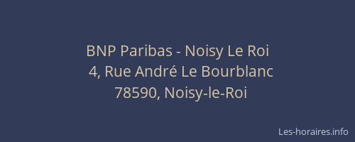 BNP Paribas - Noisy Le Roi