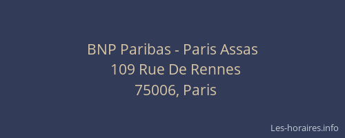 BNP Paribas - Paris Assas