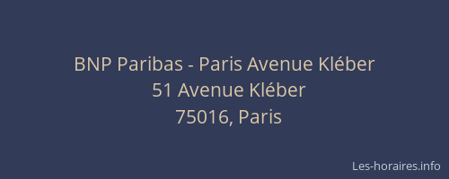 BNP Paribas - Paris Avenue Kléber