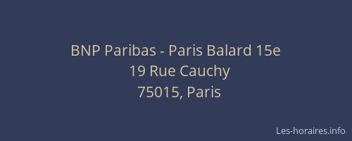 BNP Paribas - Paris Balard 15e