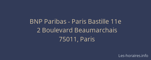 BNP Paribas - Paris Bastille 11e