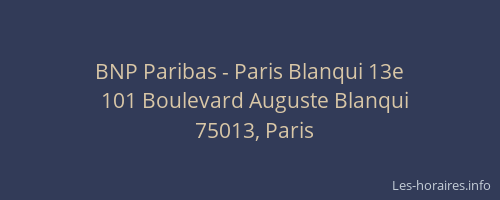 BNP Paribas - Paris Blanqui 13e