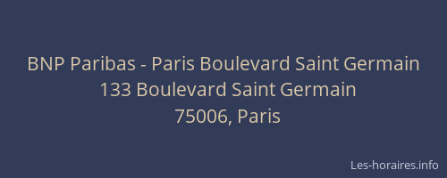 BNP Paribas - Paris Boulevard Saint Germain