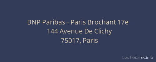 BNP Paribas - Paris Brochant 17e