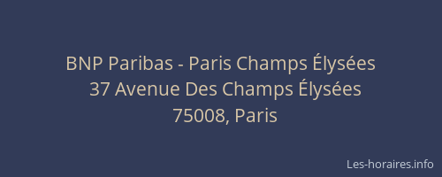 BNP Paribas - Paris Champs Élysées