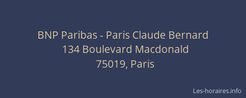 BNP Paribas - Paris Claude Bernard