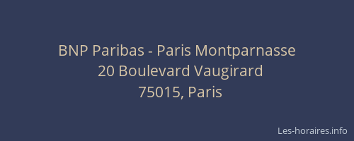 BNP Paribas - Paris Montparnasse