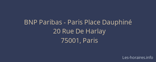 BNP Paribas - Paris Place Dauphiné
