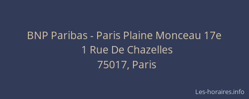 BNP Paribas - Paris Plaine Monceau 17e