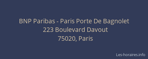 BNP Paribas - Paris Porte De Bagnolet