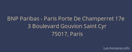 BNP Paribas - Paris Porte De Champerret 17e