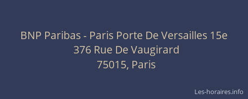 BNP Paribas - Paris Porte De Versailles 15e