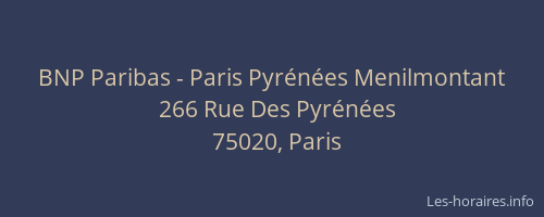 BNP Paribas - Paris Pyrénées Menilmontant