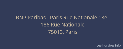 BNP Paribas - Paris Rue Nationale 13e