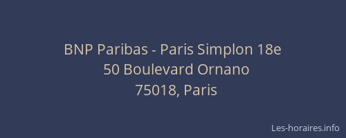 BNP Paribas - Paris Simplon 18e