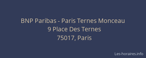 BNP Paribas - Paris Ternes Monceau