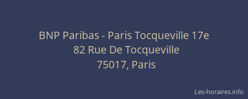 BNP Paribas - Paris Tocqueville 17e