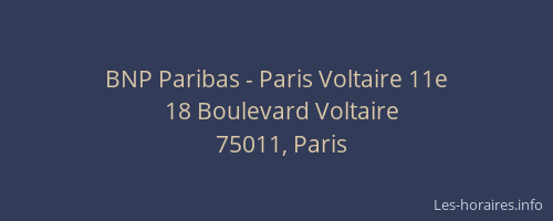 BNP Paribas - Paris Voltaire 11e