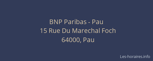 BNP Paribas - Pau