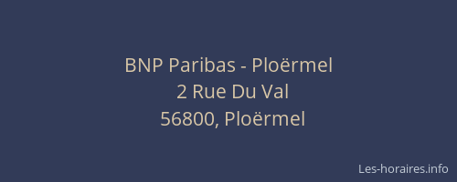 BNP Paribas - Ploërmel