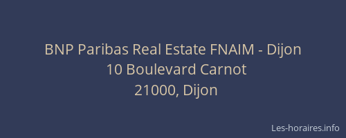BNP Paribas Real Estate FNAIM - Dijon