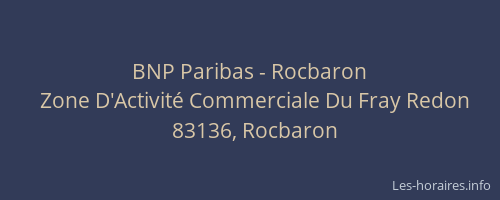 BNP Paribas - Rocbaron