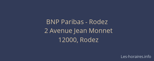 BNP Paribas - Rodez