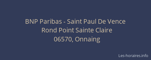 BNP Paribas - Saint Paul De Vence