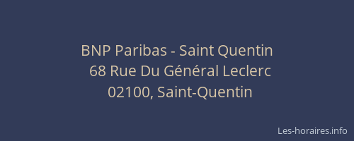 BNP Paribas - Saint Quentin