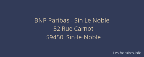 BNP Paribas - Sin Le Noble