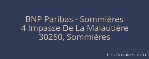 BNP Paribas - Sommières