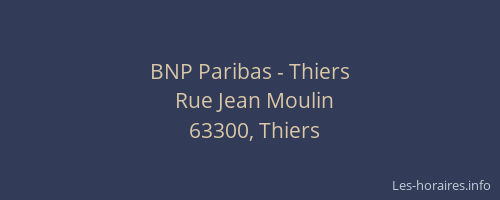 BNP Paribas - Thiers
