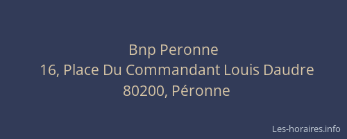 Bnp Peronne