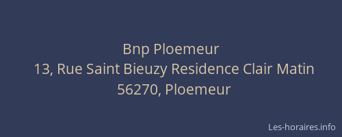 Bnp Ploemeur