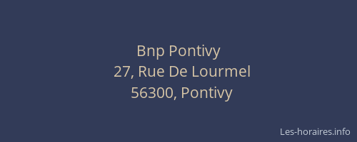 Bnp Pontivy