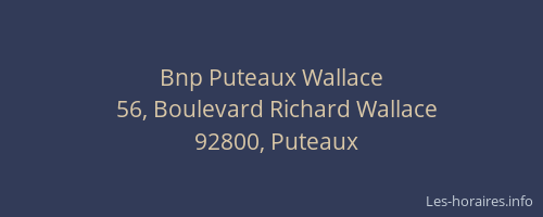Bnp Puteaux Wallace