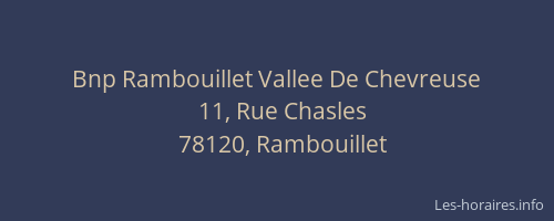 Bnp Rambouillet Vallee De Chevreuse
