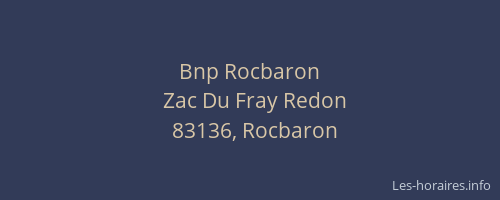 Bnp Rocbaron