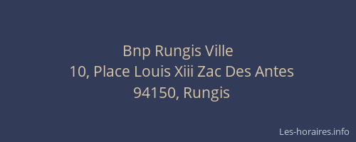 Bnp Rungis Ville
