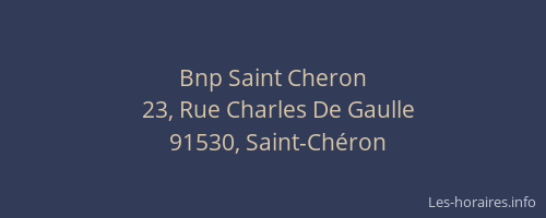 Bnp Saint Cheron