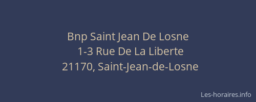 Bnp Saint Jean De Losne