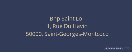 Bnp Saint Lo
