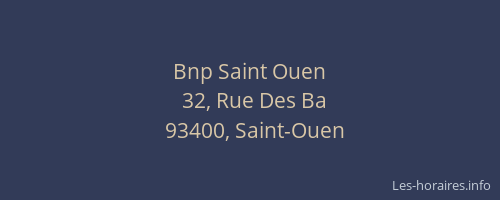 Bnp Saint Ouen