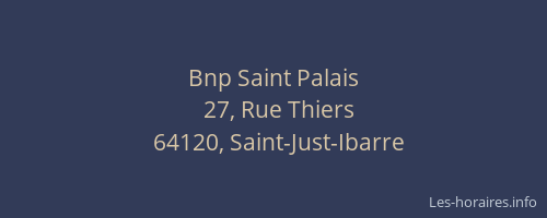 Bnp Saint Palais