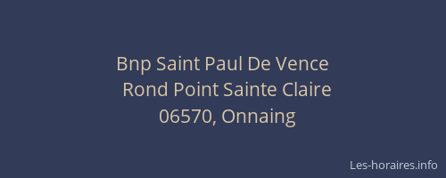 Bnp Saint Paul De Vence