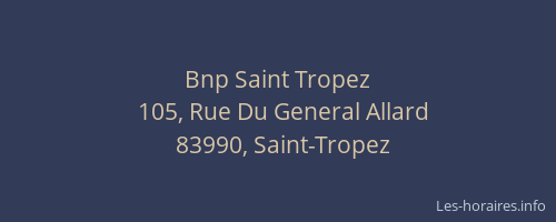 Bnp Saint Tropez