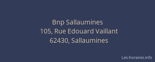 Bnp Sallaumines