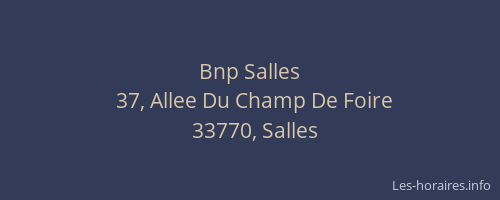 Bnp Salles