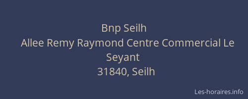 Bnp Seilh