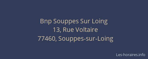 Bnp Souppes Sur Loing